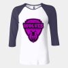 Ladies' Baby Rib Three-QuarterSleeve Contrast Raglan T-Shirt Thumbnail