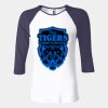 Ladies' Baby Rib Three-QuarterSleeve Contrast Raglan T-Shirt Thumbnail