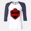 Ladies' Baby Rib Three-QuarterSleeve Contrast Raglan T-Shirt Thumbnail