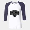 Ladies' Baby Rib Three-QuarterSleeve Contrast Raglan T-Shirt Thumbnail