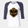 Ladies' Baby Rib Three-QuarterSleeve Contrast Raglan T-Shirt Thumbnail