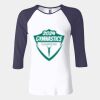 Ladies' Baby Rib Three-QuarterSleeve Contrast Raglan T-Shirt Thumbnail