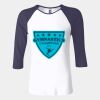 Ladies' Baby Rib Three-QuarterSleeve Contrast Raglan T-Shirt Thumbnail