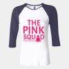 Ladies' Baby Rib Three-QuarterSleeve Contrast Raglan T-Shirt Thumbnail