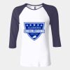 Ladies' Baby Rib Three-QuarterSleeve Contrast Raglan T-Shirt Thumbnail