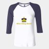 Ladies' Baby Rib Three-QuarterSleeve Contrast Raglan T-Shirt Thumbnail