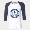 Ladies' Baby Rib Three-QuarterSleeve Contrast Raglan T-Shirt Thumbnail