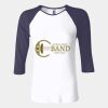 Ladies' Baby Rib Three-QuarterSleeve Contrast Raglan T-Shirt Thumbnail