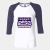 Ladies' Baby Rib Three-QuarterSleeve Contrast Raglan T-Shirt Thumbnail