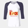 Ladies' Baby Rib Three-QuarterSleeve Contrast Raglan T-Shirt Thumbnail