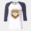 Ladies' Baby Rib Three-QuarterSleeve Contrast Raglan T-Shirt Thumbnail