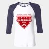 Ladies' Baby Rib Three-QuarterSleeve Contrast Raglan T-Shirt Thumbnail