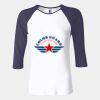 Ladies' Baby Rib Three-QuarterSleeve Contrast Raglan T-Shirt Thumbnail