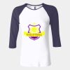 Ladies' Baby Rib Three-QuarterSleeve Contrast Raglan T-Shirt Thumbnail