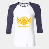 Ladies' Baby Rib Three-QuarterSleeve Contrast Raglan T-Shirt Thumbnail