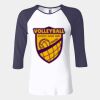 Ladies' Baby Rib Three-QuarterSleeve Contrast Raglan T-Shirt Thumbnail