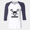 Ladies' Baby Rib Three-QuarterSleeve Contrast Raglan T-Shirt Thumbnail