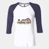 Ladies' Baby Rib Three-QuarterSleeve Contrast Raglan T-Shirt Thumbnail