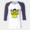 Ladies' Baby Rib Three-QuarterSleeve Contrast Raglan T-Shirt Thumbnail