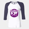 Ladies' Baby Rib Three-QuarterSleeve Contrast Raglan T-Shirt Thumbnail
