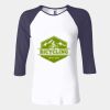 Ladies' Baby Rib Three-QuarterSleeve Contrast Raglan T-Shirt Thumbnail