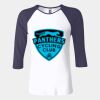 Ladies' Baby Rib Three-QuarterSleeve Contrast Raglan T-Shirt Thumbnail