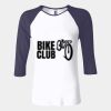 Ladies' Baby Rib Three-QuarterSleeve Contrast Raglan T-Shirt Thumbnail