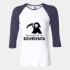 Ladies' Baby Rib Three-QuarterSleeve Contrast Raglan T-Shirt Thumbnail
