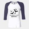 Ladies' Baby Rib Three-QuarterSleeve Contrast Raglan T-Shirt Thumbnail