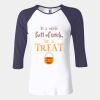 Ladies' Baby Rib Three-QuarterSleeve Contrast Raglan T-Shirt Thumbnail