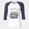Ladies' Baby Rib Three-QuarterSleeve Contrast Raglan T-Shirt Thumbnail