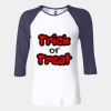 Ladies' Baby Rib Three-QuarterSleeve Contrast Raglan T-Shirt Thumbnail