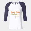 Ladies' Baby Rib Three-QuarterSleeve Contrast Raglan T-Shirt Thumbnail