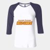 Ladies' Baby Rib Three-QuarterSleeve Contrast Raglan T-Shirt Thumbnail