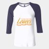 Ladies' Baby Rib Three-QuarterSleeve Contrast Raglan T-Shirt Thumbnail