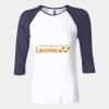 Ladies' Baby Rib Three-QuarterSleeve Contrast Raglan T-Shirt Thumbnail