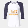 Ladies' Baby Rib Three-QuarterSleeve Contrast Raglan T-Shirt Thumbnail