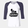 Ladies' Baby Rib Three-QuarterSleeve Contrast Raglan T-Shirt Thumbnail