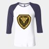 Ladies' Baby Rib Three-QuarterSleeve Contrast Raglan T-Shirt Thumbnail