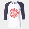 Ladies' Baby Rib Three-QuarterSleeve Contrast Raglan T-Shirt Thumbnail