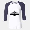 Ladies' Baby Rib Three-QuarterSleeve Contrast Raglan T-Shirt Thumbnail
