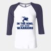 Ladies' Baby Rib Three-QuarterSleeve Contrast Raglan T-Shirt Thumbnail