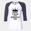 Ladies' Baby Rib Three-QuarterSleeve Contrast Raglan T-Shirt Thumbnail
