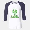 Ladies' Baby Rib Three-QuarterSleeve Contrast Raglan T-Shirt Thumbnail