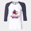 Ladies' Baby Rib Three-QuarterSleeve Contrast Raglan T-Shirt Thumbnail
