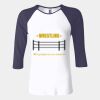 Ladies' Baby Rib Three-QuarterSleeve Contrast Raglan T-Shirt Thumbnail