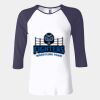 Ladies' Baby Rib Three-QuarterSleeve Contrast Raglan T-Shirt Thumbnail