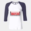 Ladies' Baby Rib Three-QuarterSleeve Contrast Raglan T-Shirt Thumbnail