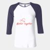Ladies' Baby Rib Three-QuarterSleeve Contrast Raglan T-Shirt Thumbnail