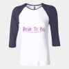 Ladies' Baby Rib Three-QuarterSleeve Contrast Raglan T-Shirt Thumbnail